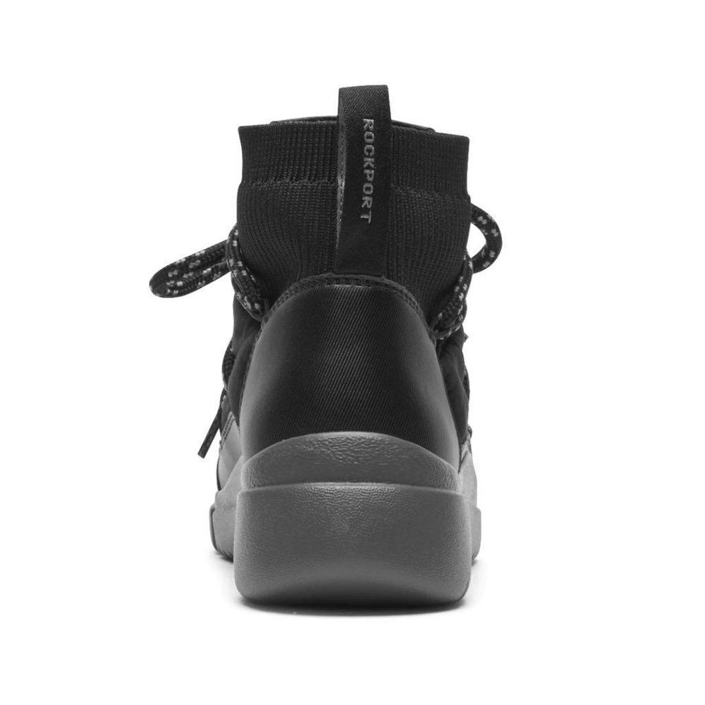 Rockport Women's Black R-Evolution Washable Quilted Bungee Noir Bootie Size 5.5M - Picture 5 of 12